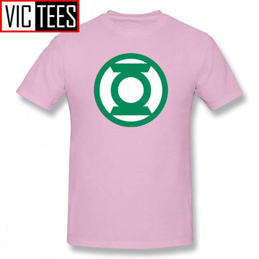 Mens Green Lantern T Shirts Green Lantern Logo T-Shirt Graphic Tee Shirt Mens Fun Basic Cotton Plus size Tshirt