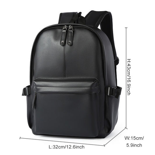 Men Leather Laptop Backpack Large Antitheft Travel Backpack High Quality Fashion Knapsack Bags for Male