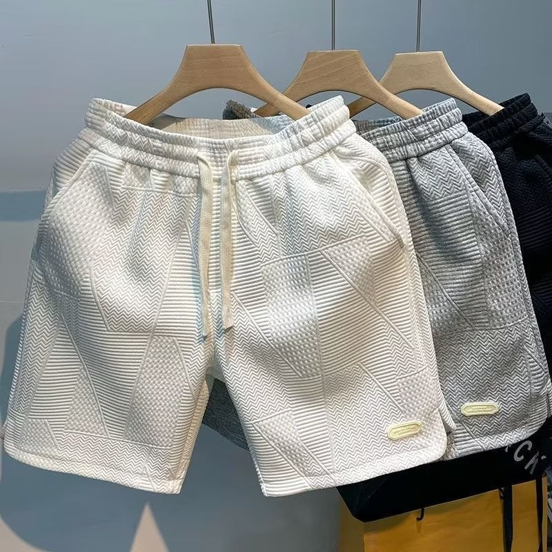Men's Shorts New Summer Wear Fashion Brand Split Five Quarter Pants Handsome Casual Pants Comfortable Korean Five Quarter Pants