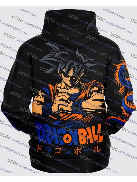 Autumn Winter Hoodies for Men Women Cosplay Hooded Sweatshirts Dragon Ball Anime Sweatshirt Fashion Bandai Cosplay Clothing