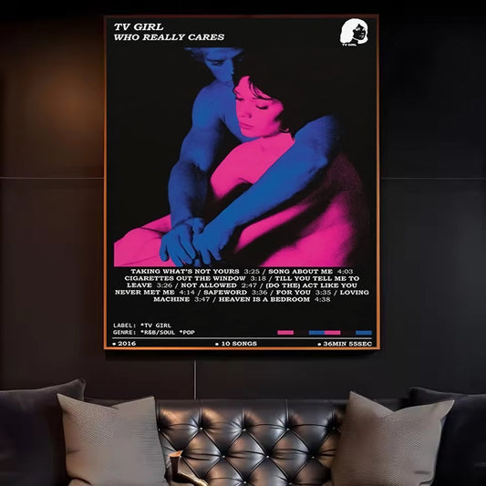 Tv Girl French Exit Lovers Rock Poster HD art canvas painting home living room bedroom bar aesthetic decoration