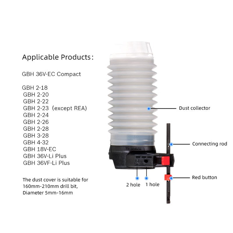 Bosch Professional Coletor de Pó para Aspirador de Pó Acessórios para Ferramentas Elétricas Profissionais