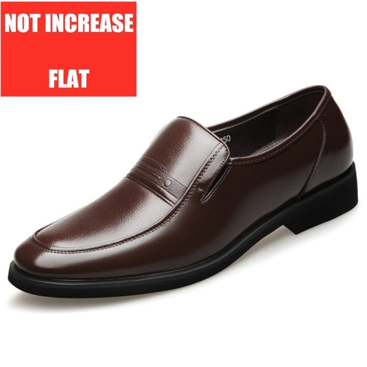 Mens 6CM Height Increase Dress Shoes Fashion Pointed Toe Business Casual Elevator Shoes Leather Oxfords Shoes Zapatos De Hombre
