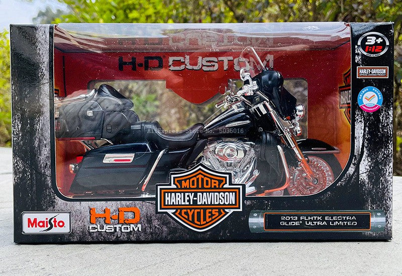 Maisto 1:12 Vários estilos para escolher motocicleta Harley 2013 FLHTK GLIDE Veículos Die Cast Motocicleta Colecionável Modelo de Brinquedo