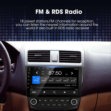 ANYFAR Android Car Stereo for Honda Accord 7th 2003-2007, 10" Touch GPS Navigation, Built-in CarPlay/Android Auto, FM 2G+32G