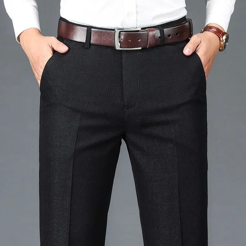 Male High Quality Loose Classic Comfortable Formal Pants 2025 Fashion Men Straight Narrow Leg Business Suit Trousers Size 29-40