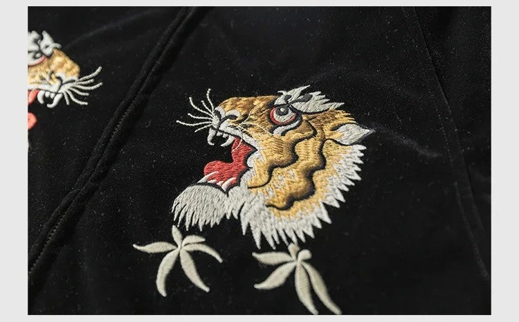 Non Stock Suka Reversible Souvenir Jacket Embroidered Sukajan Baseball Outerwear