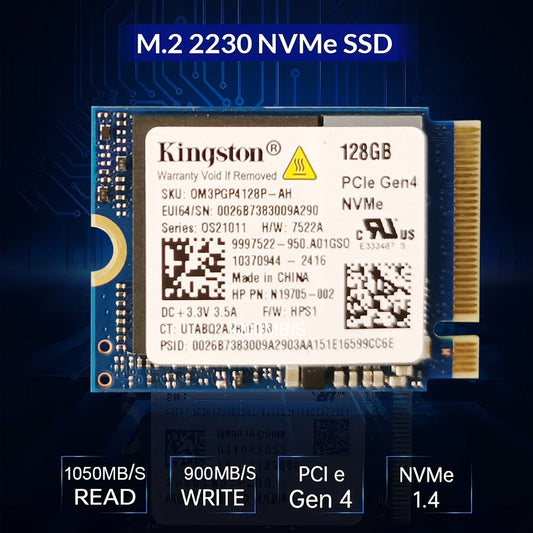 Kingston 128GB M.2 2230 PCIe Gen 4.0x4 NVMe 1.4 SSD(OM3PGP4128P-AH)?Compatible with Steam Deck Surface Ally Mini PCs