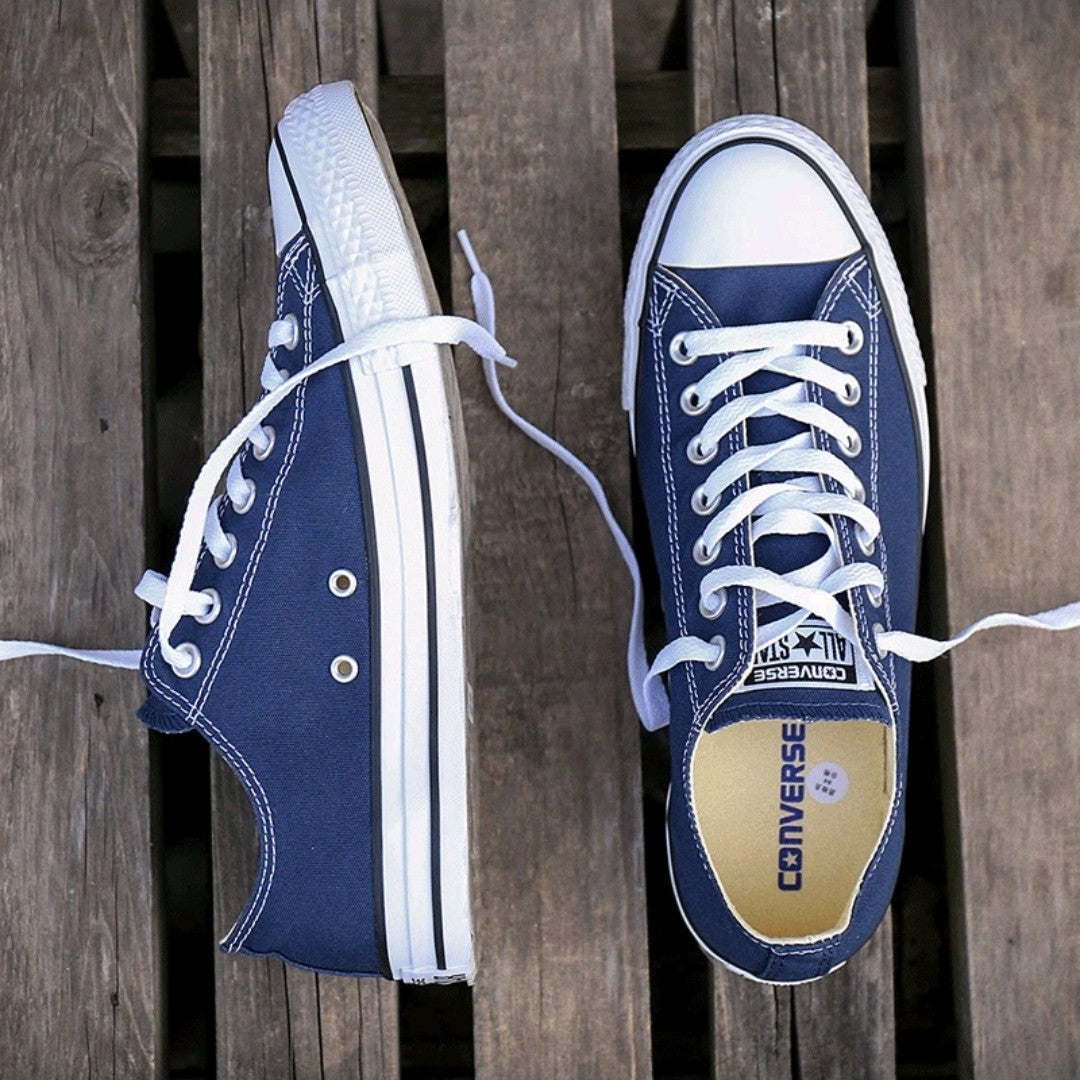 Converse Chuck Taylor All Star Men's and Women's Skateboarding Shoes, Breathable, Hot Selling, Retro Sneakers, Blue