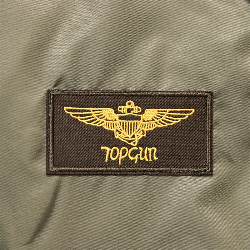 TOP GUN CWU-45P Plus Size Waterproof Outdoor Motorcycle Puffer Black Bomber Varsity Jacket Men Womens Thick Winter Coat