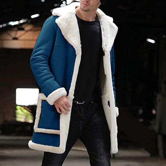 Men Coat Winter thicken to keep warm Outwear two way wear Coat Mens gentle Parka Jackets Long Overcoats male Brand Clothing