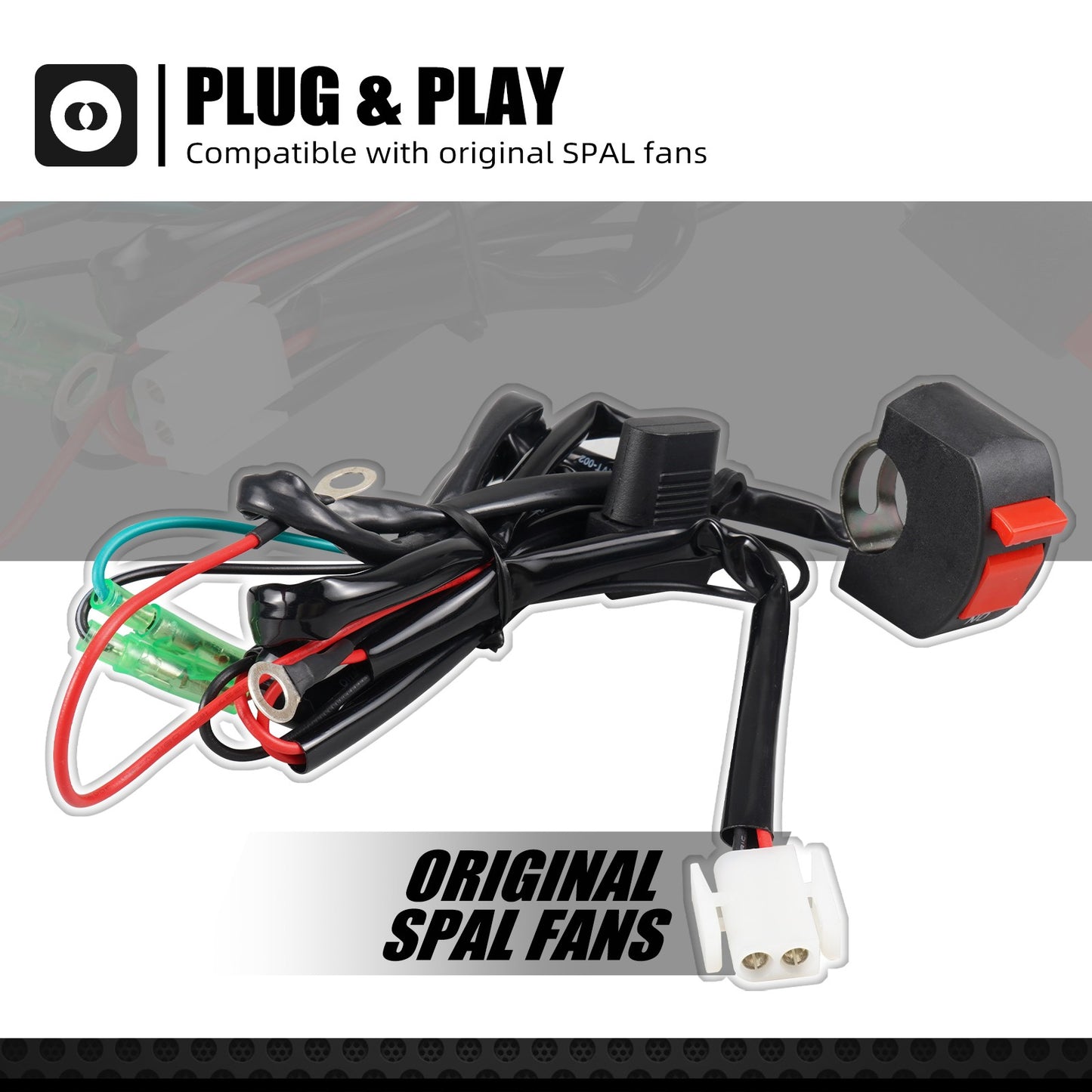 NICECNC For KTM EXC 300 EXCF 350 Electric Radiator Cooling Fan Set For Husqvarna TE 300 FE 450 2017-2023 GasGas EC 300 2021-2023