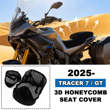 For Yamaha TRACER 7/7GT 3D Airflow Motorcycle Seat Cover Tracer 7/7GT Seat Cover 3D Honeycomb Mesh Protect Seat Cushion New 2025