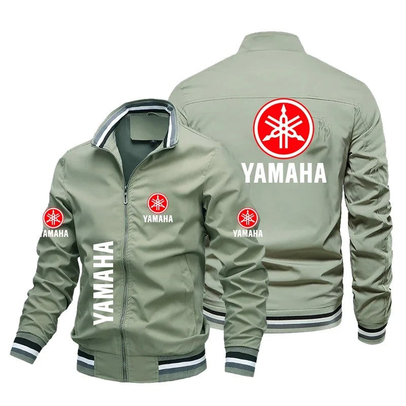2025 New Summer Men's Yamaha Logo Printed Custom Jacket Fashion Motorcycle Biker Jacket Bomber Jacket Men Clothing Coats