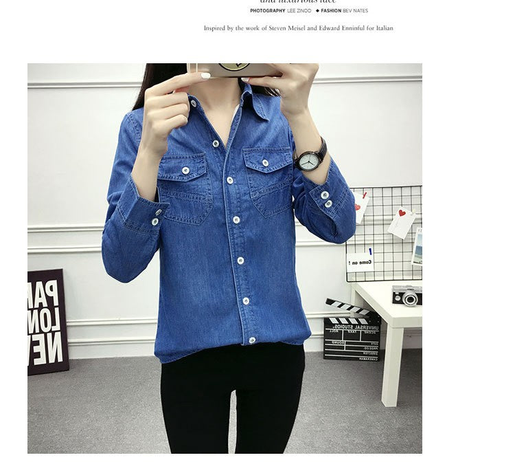 2022 Casual winter Autumn warm thick fleece denim Blouses Women Ladies Tops Women Blouses Long Sleeve Shirt clothe S-3XL