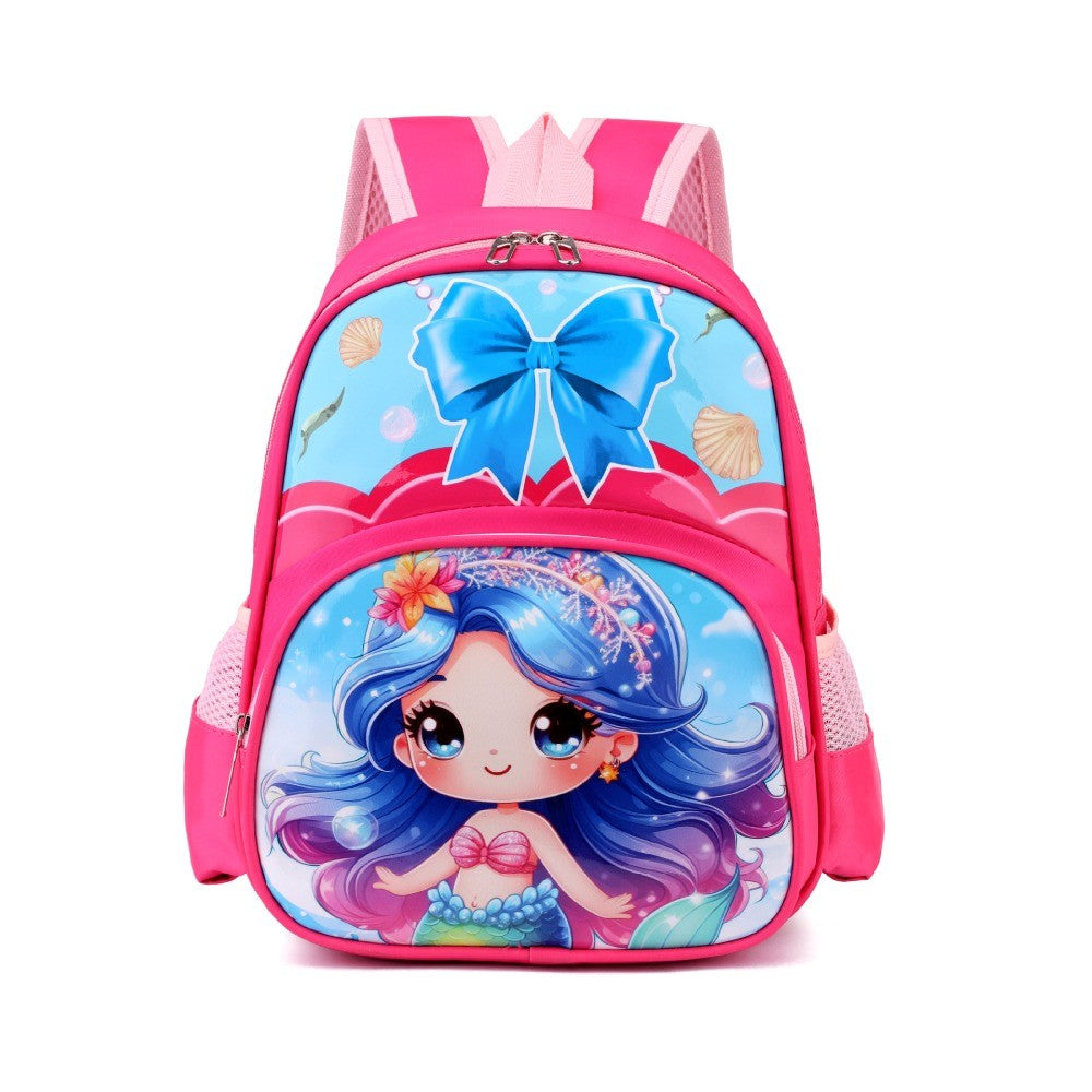 Mochila Escolar Infantil Ultra Leve Disney MARVEL Homem-Aranha Elsa Princesa Kawaii Desenho Animado Meninas Meninos Bolsa de Ombro