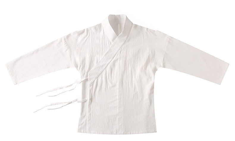M-7XL Traditional Cotton linen Kimono Shirt Long Sleeve Japanese Streetwear Vintage Shirts Plus Size Chinese Clothing 5XL 6XL