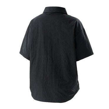 Summer Shirts for Men Big Size 6XL 7XL 8XL Breathable Business Formal Shirt Male Short Sleeve Solid Color Khaki White 50-140KG