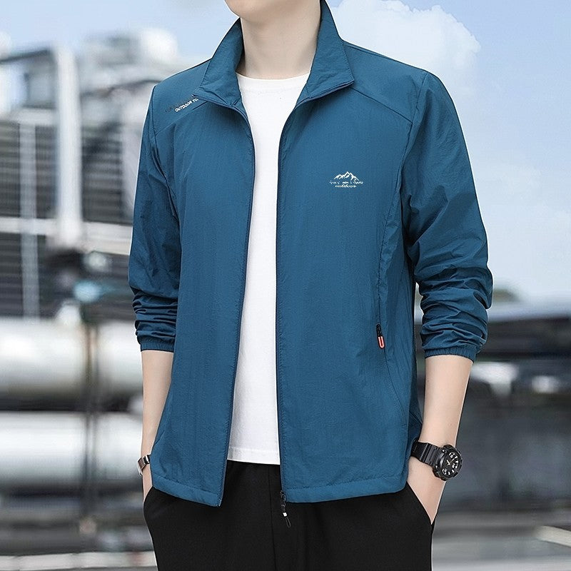 Summer Men's Sun Protection Casual Windproof Water resistant Ultrathin Jacket