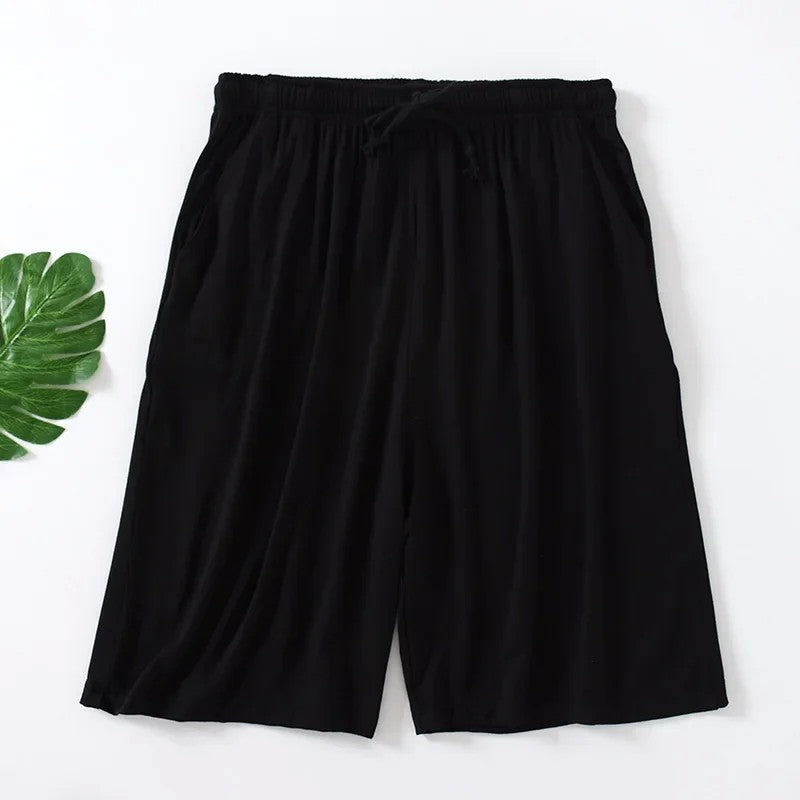 Modal Men's Pajama Pants Men Summer Thin Five-point Home Shorts Loose Casual Large Size Home Pajamas Beach Pants Sleep Wear Men