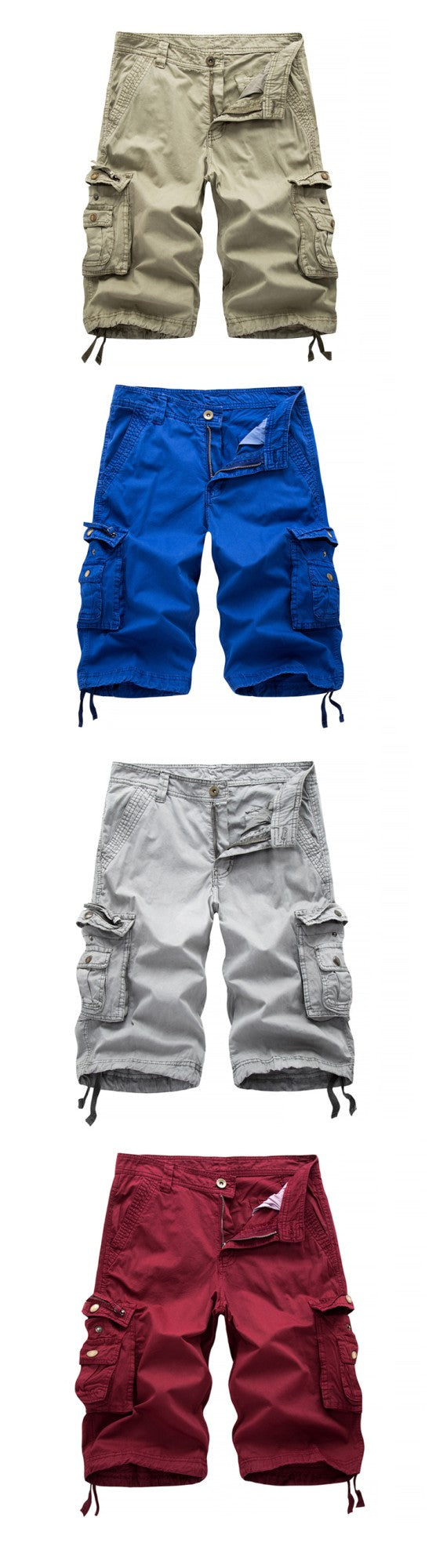 Cotton Cargo Shorts Men  Summer Men Army Military Tactical Homme Shorts Male Casual Streetwear Multi-Pocket Cargo Shorts