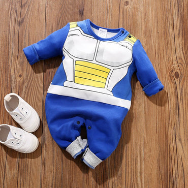 Baby Girl Boy Costume Anime Clothes Newborn Romper Infant Luffy Akatsuki Vegeta Cosplay Jumpsuit Toddler Halloween Costume 0-18M