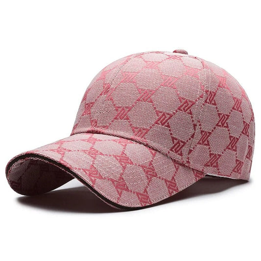 Boné de Beisebol Costurado de Três Linhas da Nova Coleção de Protetor Solar da Four Seasons, Boné Casual Masculino e Feminino com Tela Vermelha Desgastada 1841