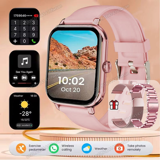 Smart Watch For Android IOS Watches 2.01inch HD Display Bluetooth Call Message Alert Music Sports Mode Smartwatch Men Women Gift