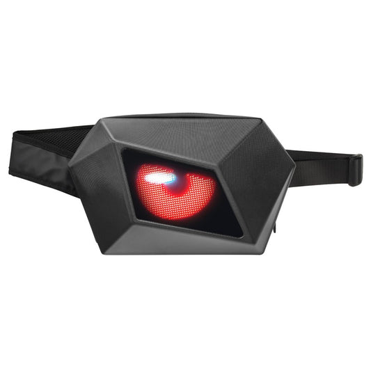 LOY Evil Eye Named Black Crossbody Bag with LED Screen Fashionable Tech-Integrated Stylish Shoulder Bag