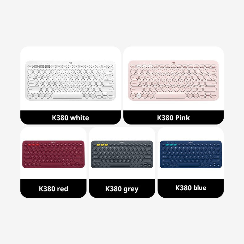 Teclado sem Fio Bluetooth Logitech K380 Vermelho para Tablet iPad Escritório