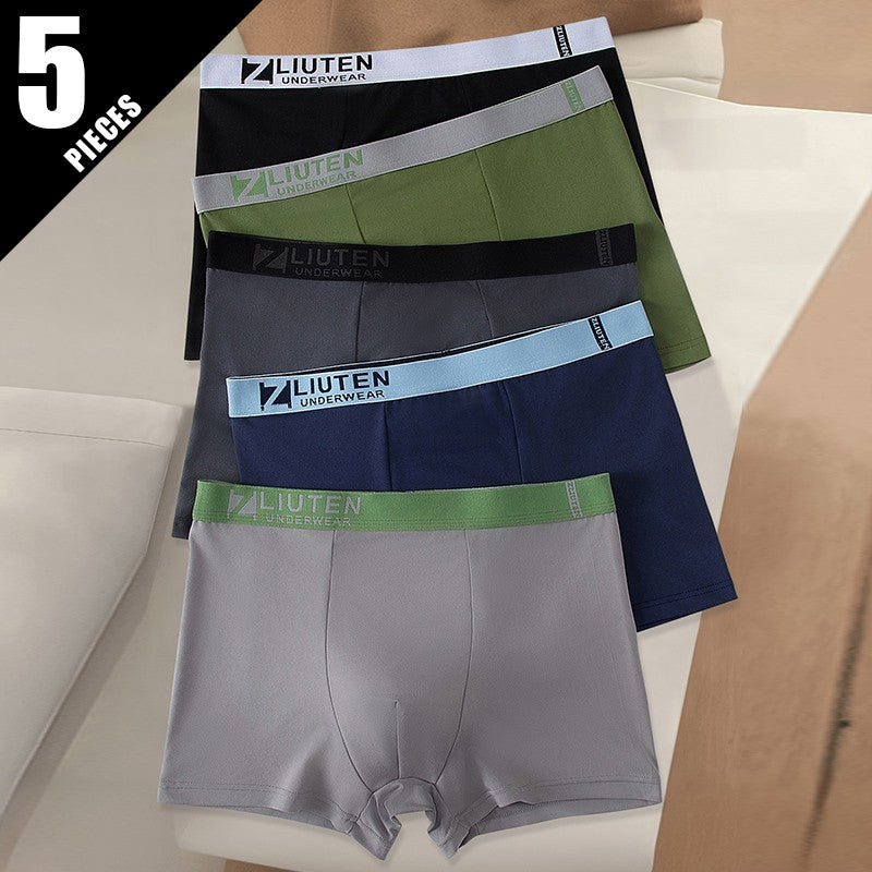 5 /10 Pack Men's Black Gold Printed Boxer Underwear Comfortable And Versatile Plus Size Sexy Young Men's Leisure Sports Beach sh