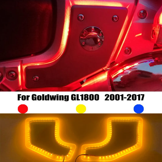 Motorcycle LED Decoration LED Lighting For Honda Goldwing GL1800 2001-2017 Accessories LED Logo LED Side Panels LED Foot Pedal