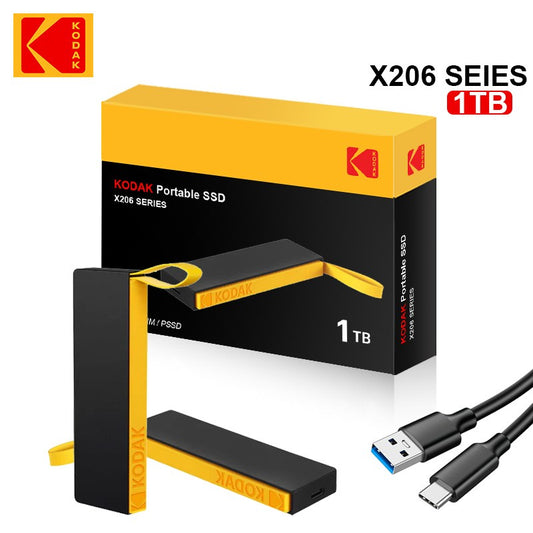 Kodak Type-C external interface SSD 1000MB/S hard drive 1TB USB3.2 Mini portable SSD 1TB laptop smartphone PS4 PC MAC TV
