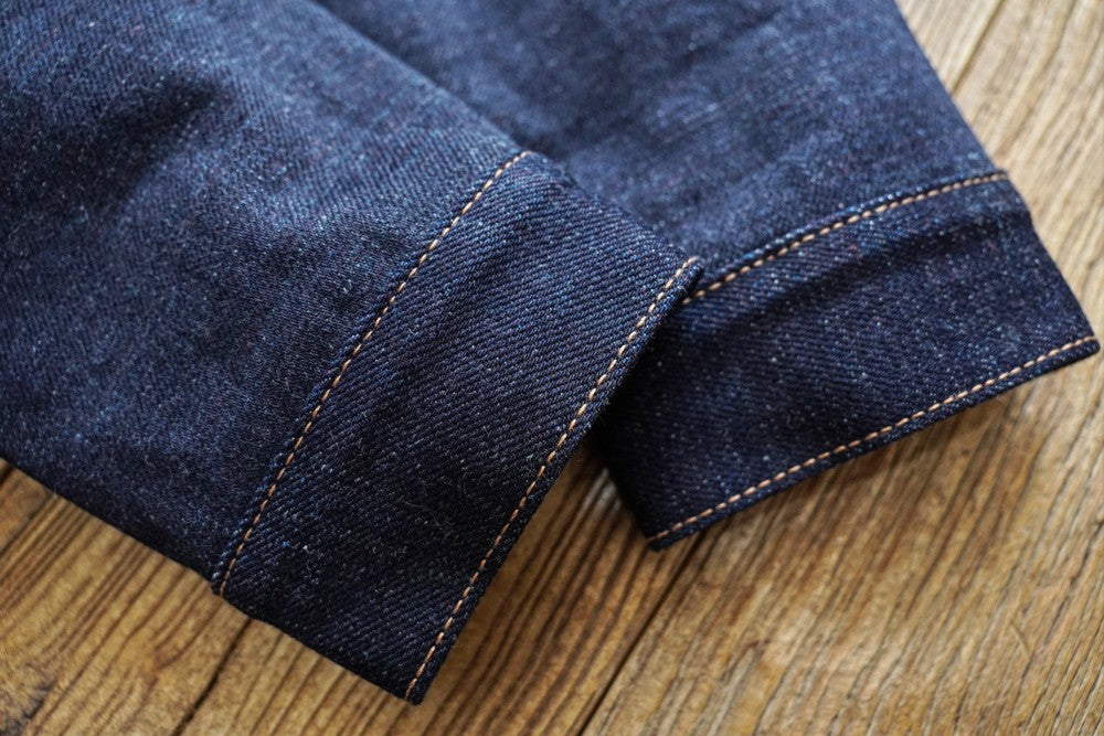 Sauce Zhan Mens Rainbow Sanforized Selvedge Denim Jacket Jean Jacket Men Regular Fit 21 OZ