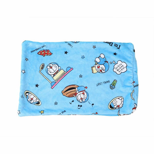 Cute Doraemon Blanket Cartoon Warm Flannel Blanket Pillowcase Lovely Anime Pattern Printing Blanket Bedspread Bedroom Sofa Bed