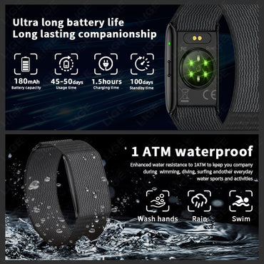 LIGE Nova Pulseira Inteligente Esportiva com GPS Masculina AI Monitor Cardíaco Pressão Arterial Fitness Pedômetro Lembrete de Chamada Smartwatch Feminino