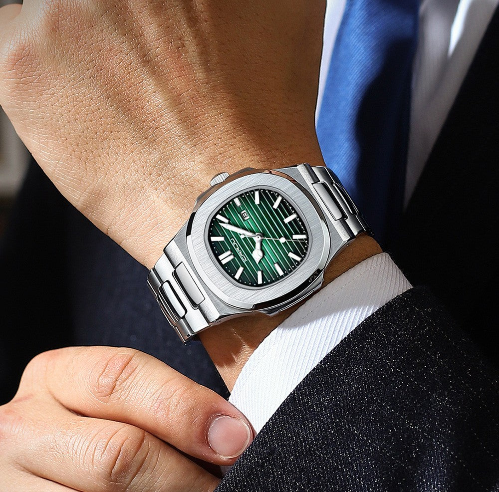 CRRJU Men Watch 2024 Luxury Top Brand Quartz Watches Business Simple Ultra Thin Luminous Wristwatch Men's Clock Reloj Hombre