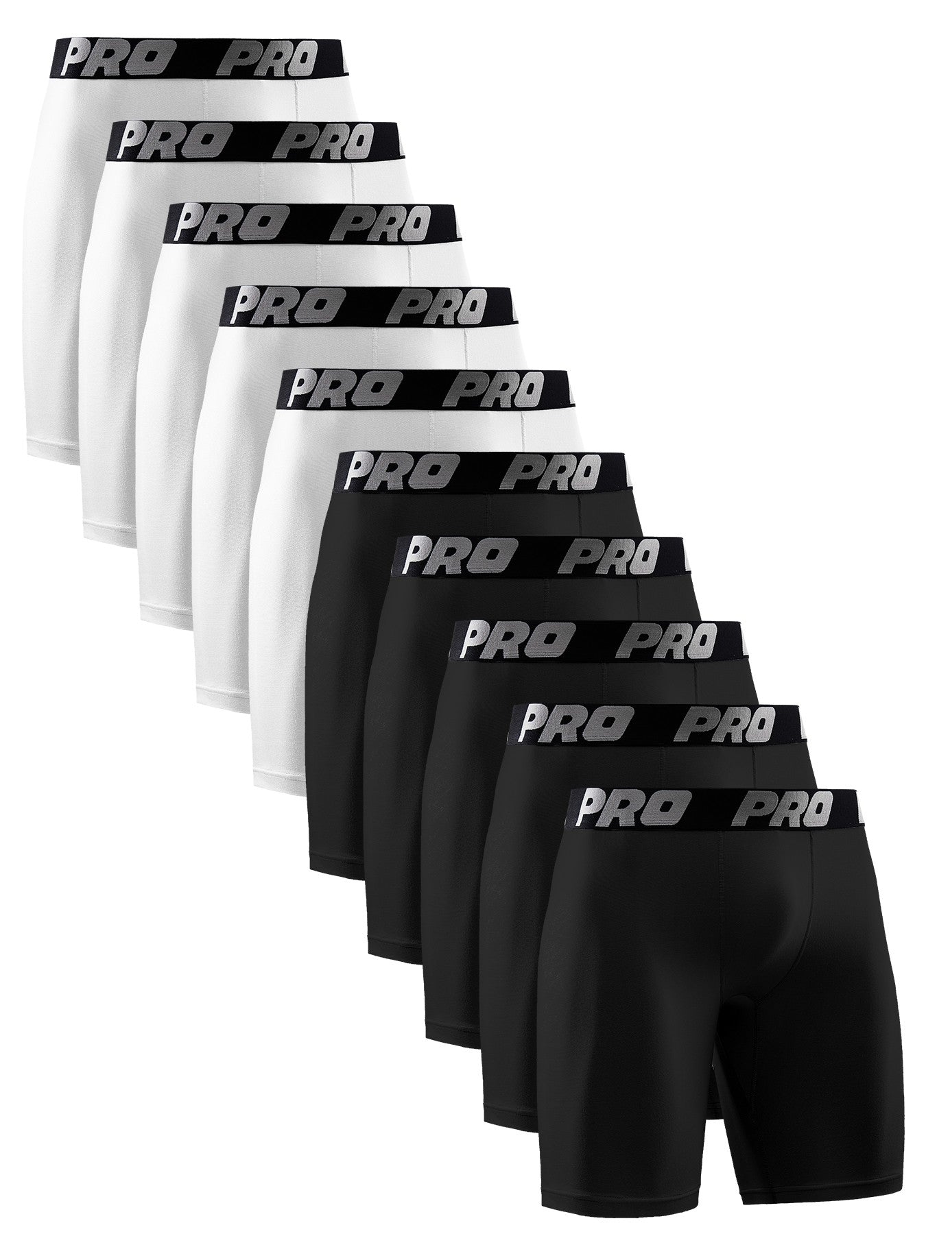 10Piece Set Underwear male Mens Boxers Briefs Sexy Underpants Quick Drying Breathable Men's Black and White Boxing Panties Men