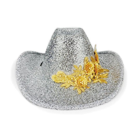 3d Flower Fedora Exquisite Fashion Panama Hat Embroidery Fedora Hat Superior Women'S Wedding Hat For Party Fashion Outfit