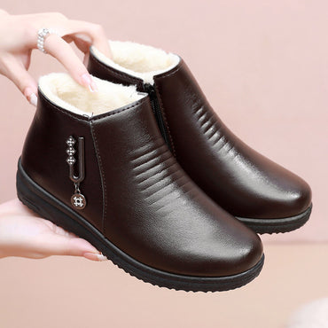 Women's Winter Warm Boot Waterproof Warm Ankle Booties Rain Boots for Halloween Thanksgiving Christmas Gifts