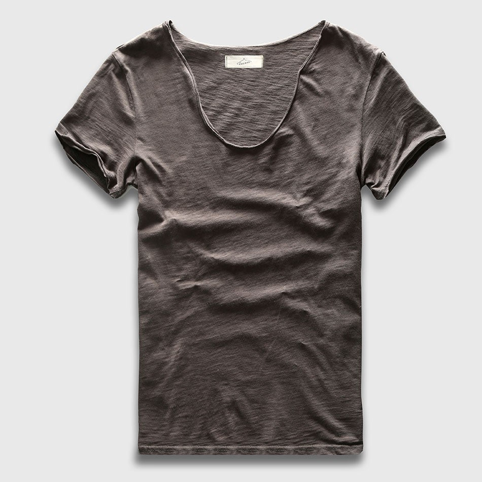 Zecmos Brand Men T-Shirt Plain Hip Hop Fashion Casual V Neck T Shirt Best Seller for Men Short Sleeve Man Top Tees