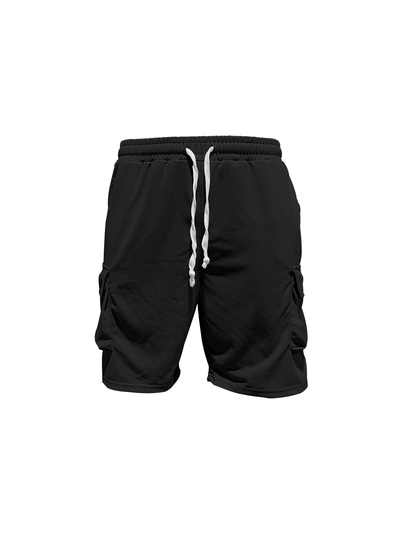 Summer new men's round neck short sleeve T-shirt shirt shorts two-piece suit loose large size ice