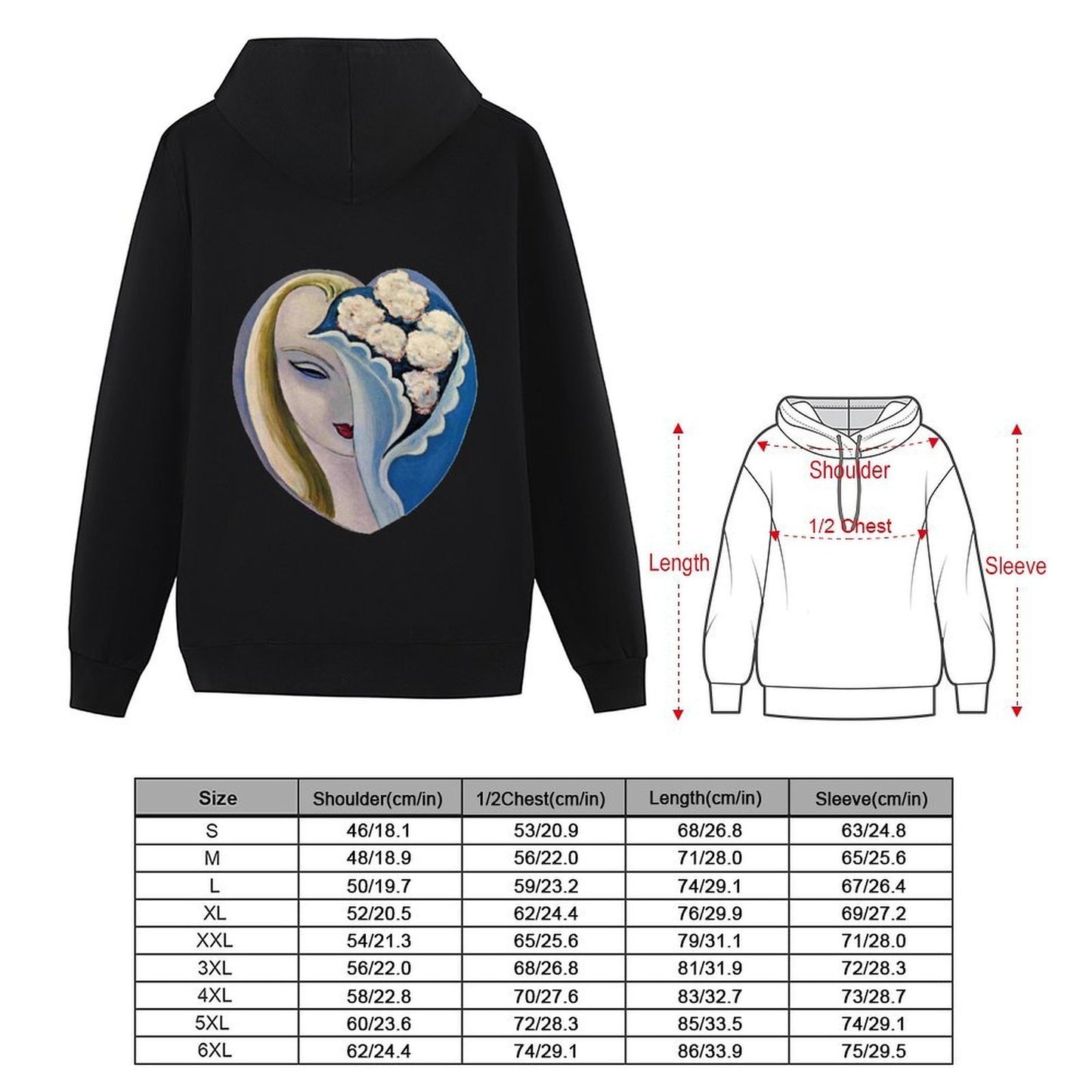Layla - Derek and the Dominos Hoodie hooded shirt men's winter sweater autumn clothes men's sweat-shirt set designer hoodies