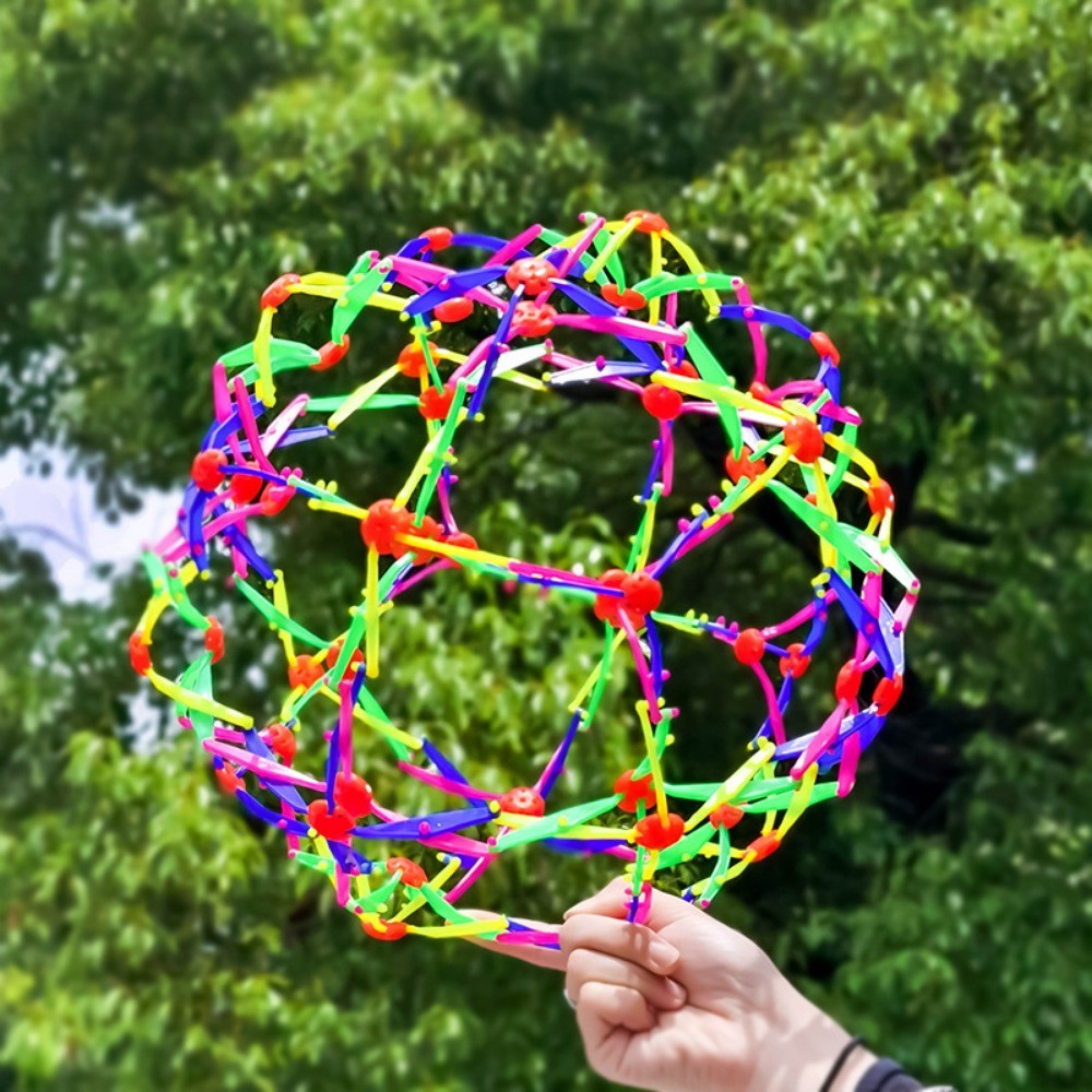 1 Pcs Outdoor Magical Colorful Telescopic Ball for Children Birthday Baby Shower Party Celebration Kindergarten Gift Reward
