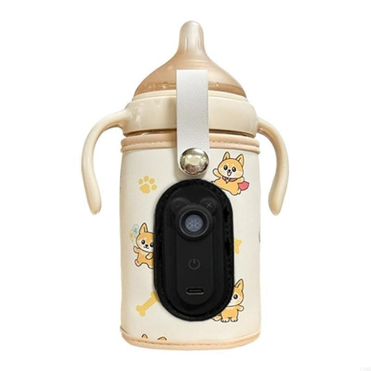 Baby Bottle Warmer Compact Designs Travel Friendly Baby Milk Warmer USB Baby Bottle Heater with Adjustable Temperature L8RB