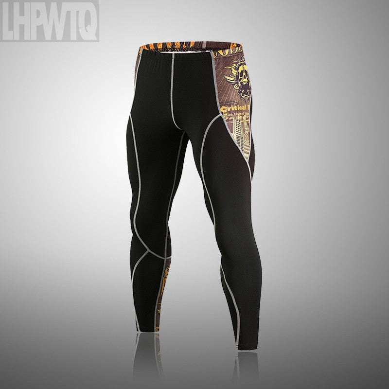 Men's Sports Suit MMA rashgard male Quick drying Sportswear Compression Clothing