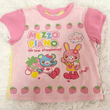 Lolita Print Tops Bow Cake Blouse Y2K JK Lolita Japan Kawaii Girl Cute Sweet Lace T-shirt A-line Spliced Cake Skirt New Chic