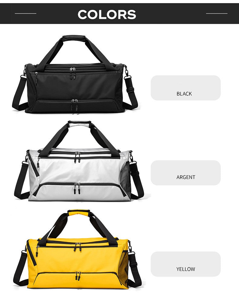 Travel Duffel Handbag Dry Wet Outdoor Business Trip Short Distance Shoulder Bag Large Fitness Gym Yoga Sports Luggage Tote Pack