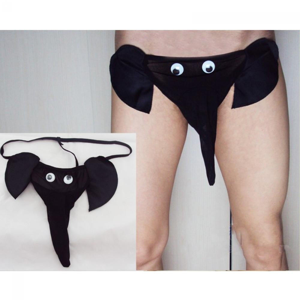 Men's Sexy Elephant Lingerie G-string Male T-back Thongs Bulge Pouch Underwear Men's Clothing