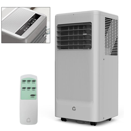 Ar Condicionado Portátil, 10000 BTU, Unidade de CA Remota com Função de Refrigeração, Desumidificador e Ventilador, Resfria até 52 m².